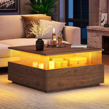 Coffee Tables for Living Room, Coffee Table with Storage, Acrylic Coffee Table