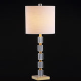 JYL5001A-SET2 Set of 2 Table Lamps Claire 28.5" Crystal LED Table Lamp