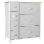 Dresser with 7 Drawers - Fabric Storage Tower
