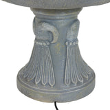 53-Inch 4-Tier Fiberglass Water Fountain - Electric Submersible Pump