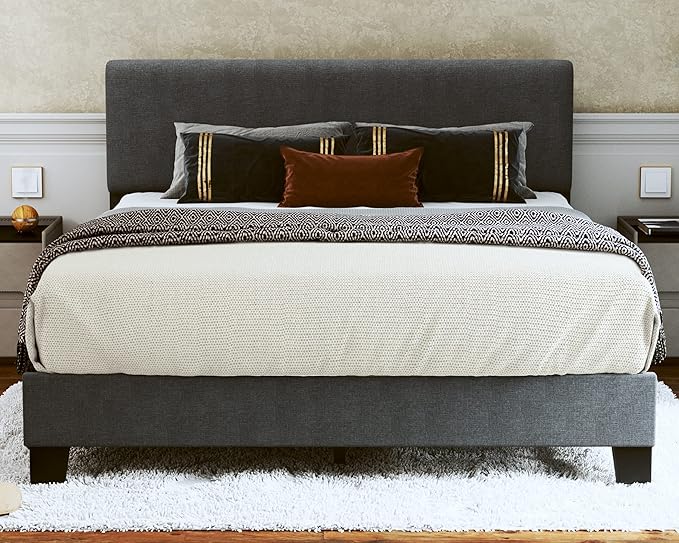 Queen Bed Frame Upholstered Bed Frame Platform