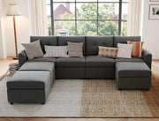 Oversized Modular Sofa, Rubik III 4 Seat Modular Sectional Couch