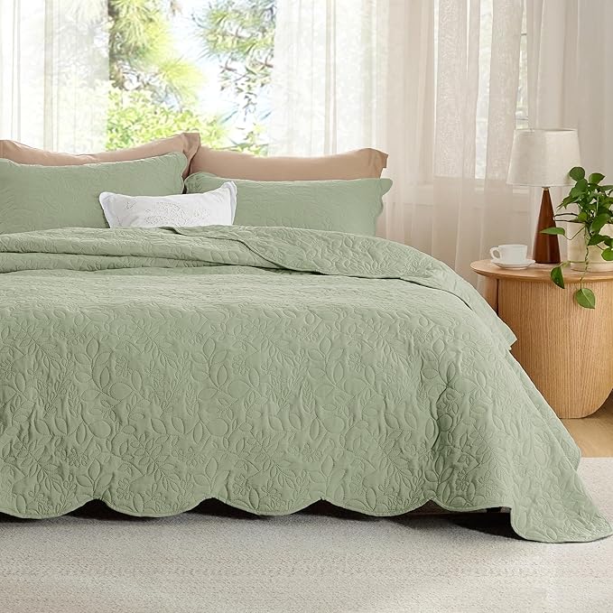 Queen Quilt Bedding Set - Pre-Washed Full/Queen Quilt Set