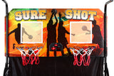 Sure Shot Dual Electronic Basketball Arcade Game with Electronic Digital Scoring and Timer