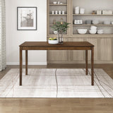 55.5" Dining Table for 4, Modern Rectangular Dining Room Table, Wood Dining Table