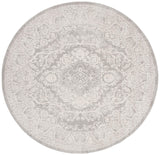 SAFAVIEH Reflection Collection 3' Round Light Grey/Cream RFT668G French Country Oriental Area Rug