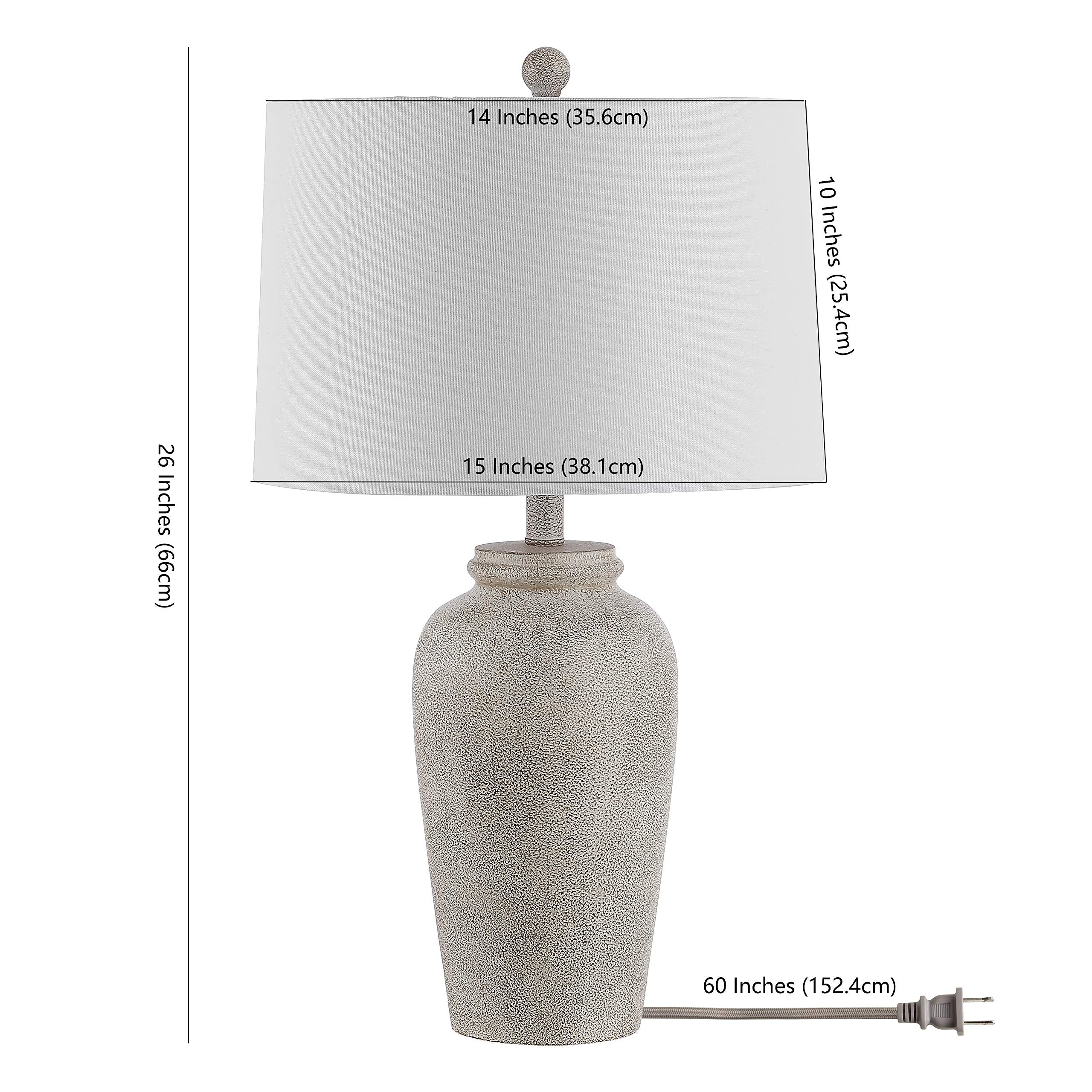 lighting Collection Sabrin Modern Cream 26-inch Bedroom Living Room Home Office Desk