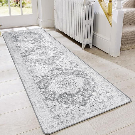 Area Rugs 6x9 Machine Washable Rug for Living Room, Non Slip Vintage Indoor Rug, Low