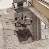 Irregular Tempered Glass Floor Mat - 45" x 53" Office Chair Mat