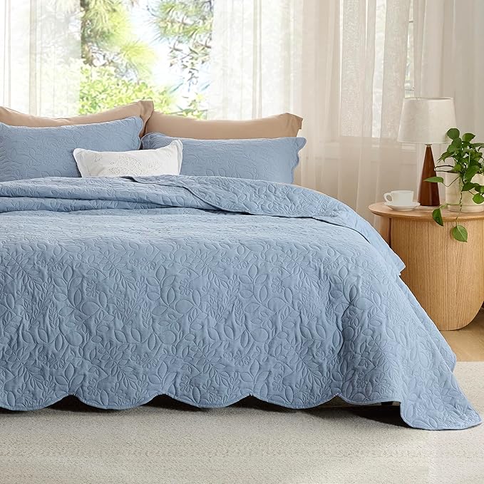 Queen Quilt Bedding Set - Pre-Washed Full/Queen Quilt Set