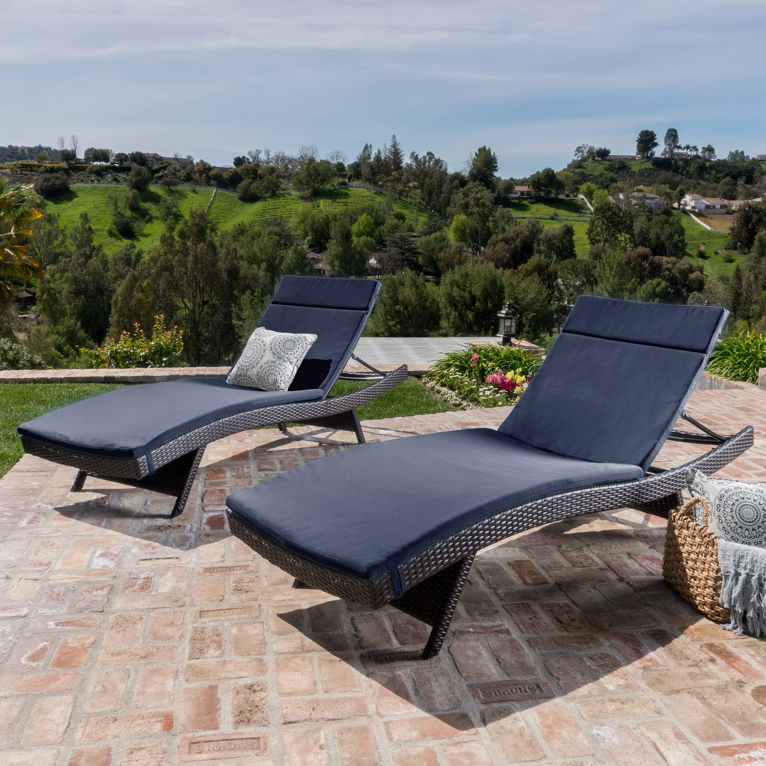 Christopher Knight Home Salem Outdoor Wicker Adjustable Chaise Lounge