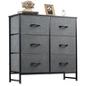 Fabric Dresser for Bedroom 6 Drawer Double Dresser