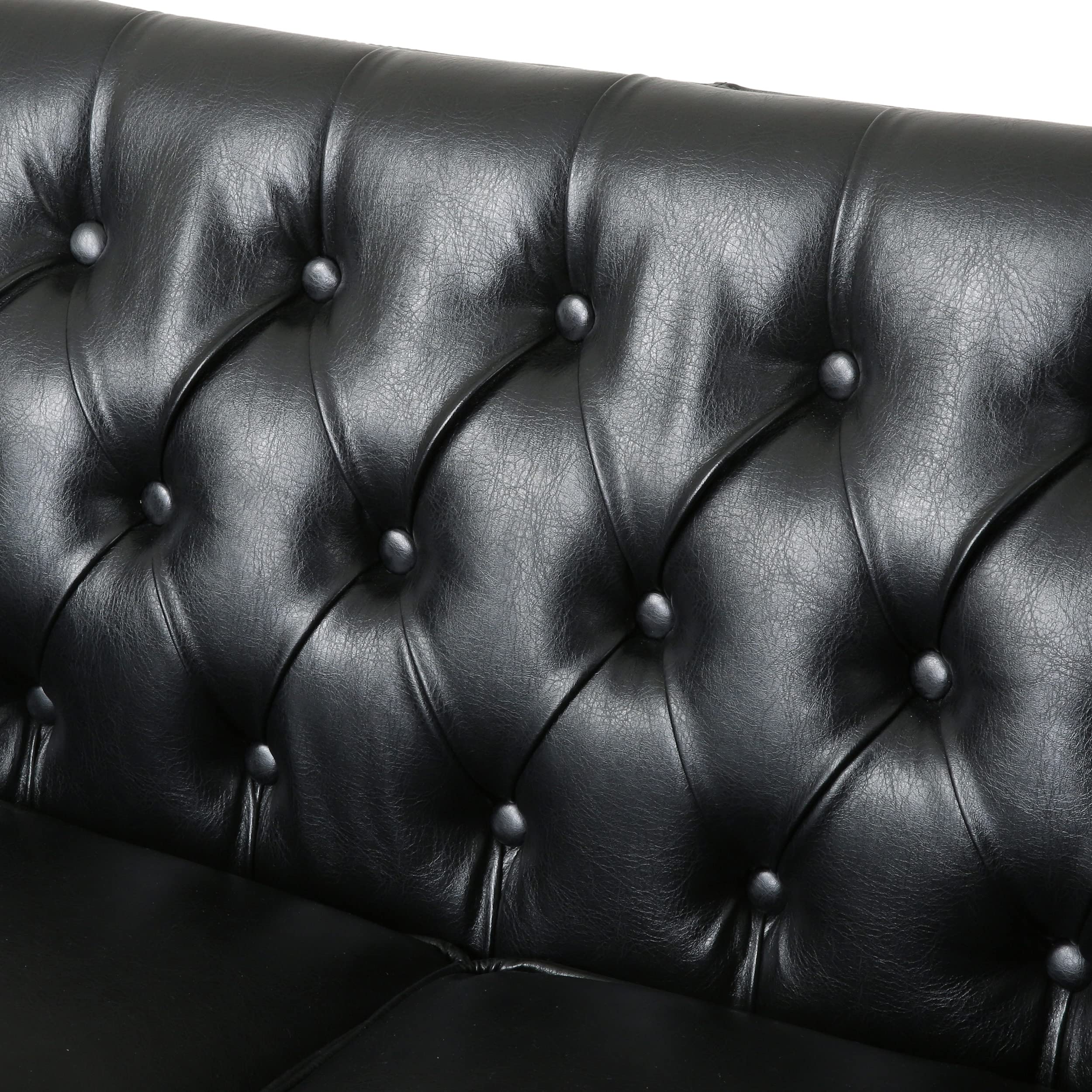 Holasek Love Seats, Midnight + Brown