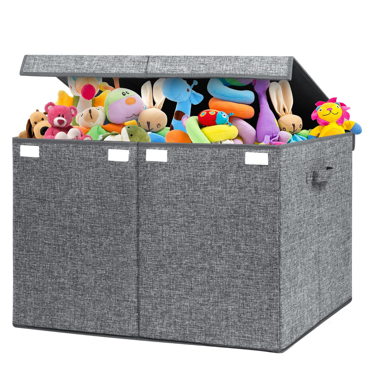 Toy Chest Box with Lid, Foldable Toy Storage Organizer Bin Boxes with Removable Divider