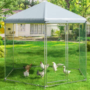 Chicken Coop,Large Metal Chicken Run Pen Suitable