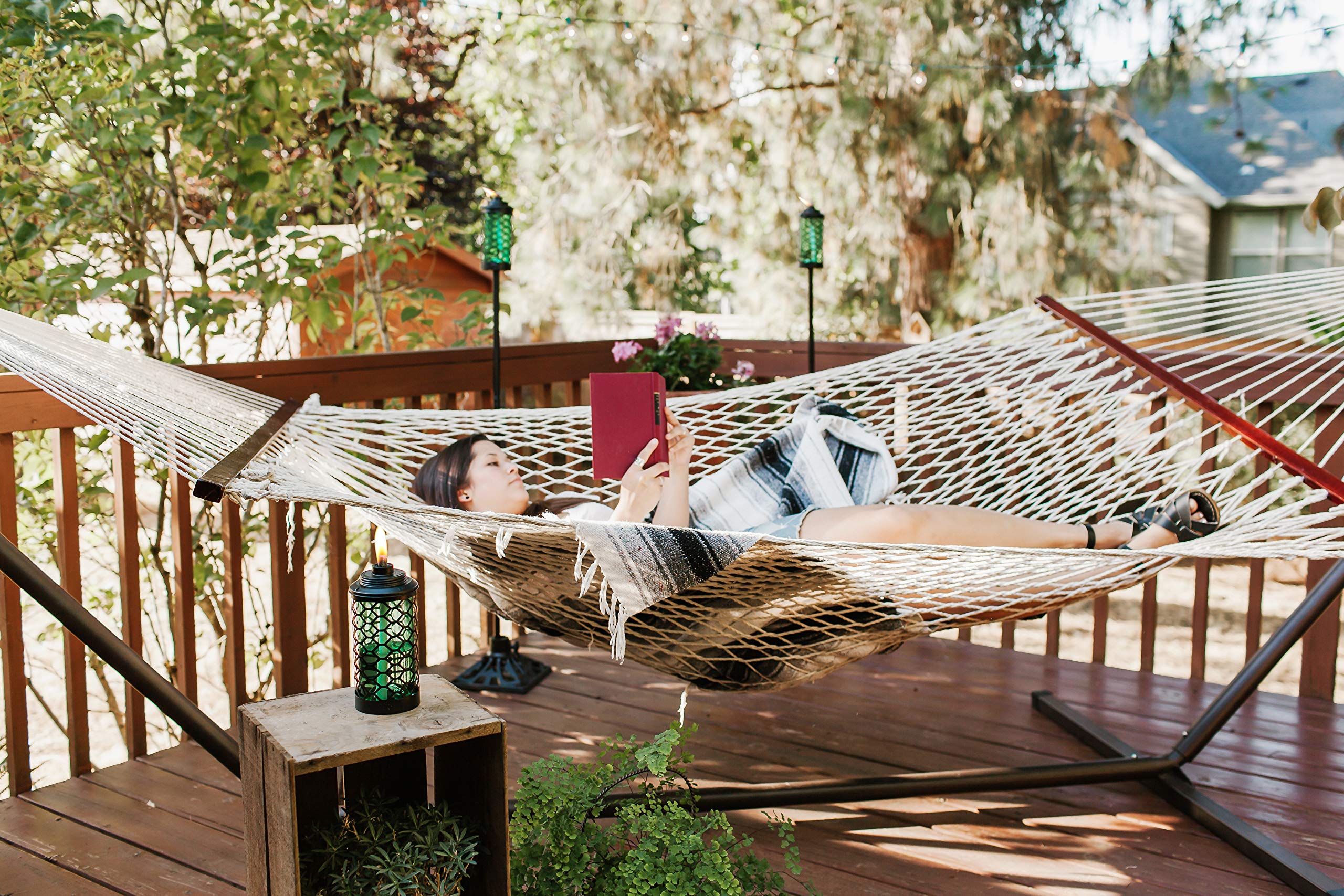 Brand Cast Iron Torch Stand, Black, 9.1L x 9.1W x 4.8H -Inches, 1312322