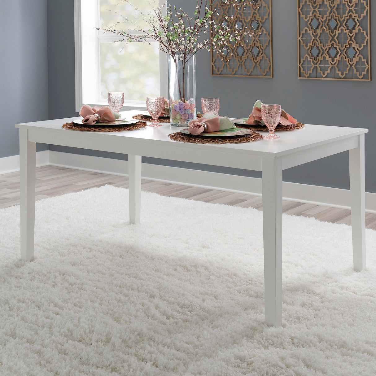 Powell Classic White Walker Dining Table