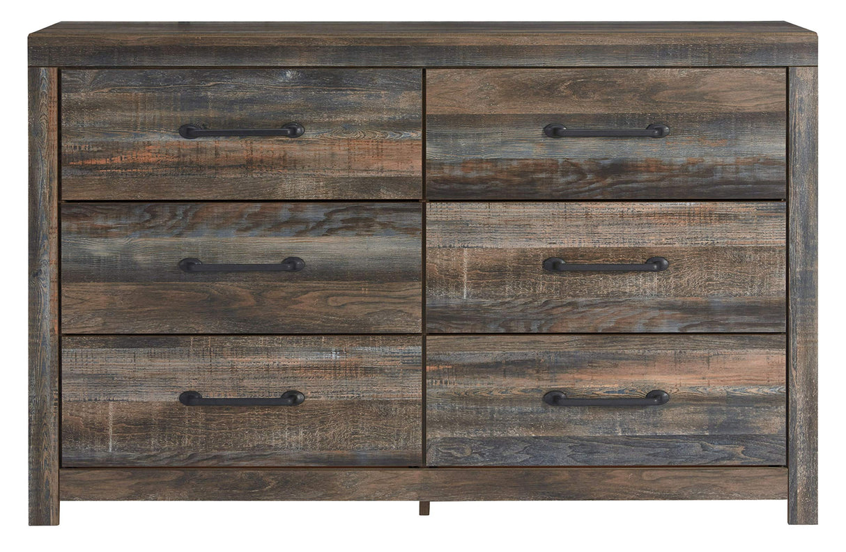 Design by Ashley Drystan Rustic Industrial 6 Drawer Dresser,