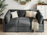 Sleeper Sofa, Modular Sofa Sleeper Couch with Memory Foam