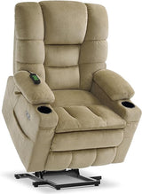 Large Dual Motor Power Lift Recliner Chair with Massage and Dual Heating, Adjustable