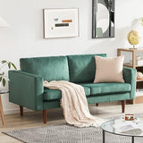 65" Faux Leather Loveseat Sofas for Living Room