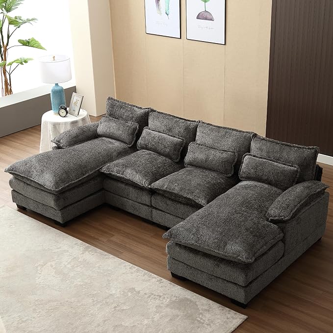 112" Oversized Sectional Sofa Cloud Couch for Living Room