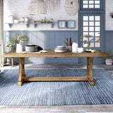 HOMES: Inside + Out Burton Industrial Rustic Pine Dining Table