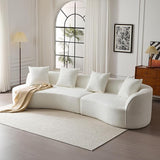 Braebt 126" Comfy Upholstered Cloud Couch, 5-Seater Sofa Couches