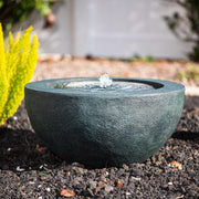 19.8"" W Round Polyresin Indoor/Outdoor Sphere Water Fountain w/LED Light