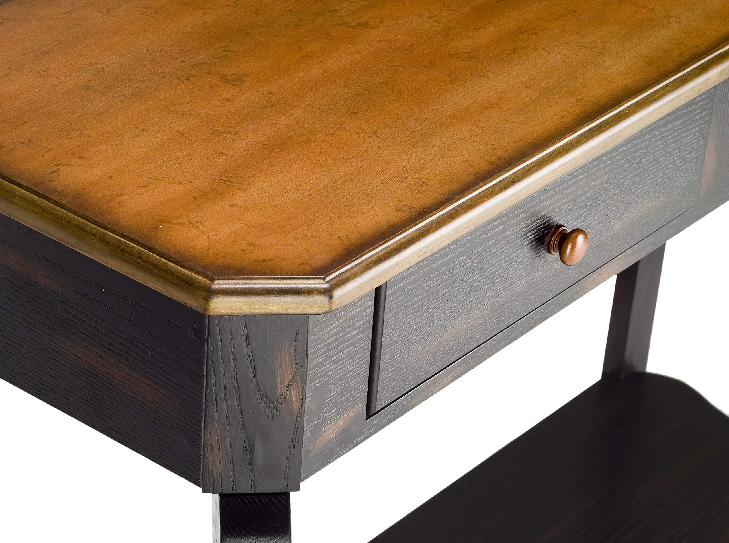 American Homes Collection Concord Classical Dark Brown Console Table