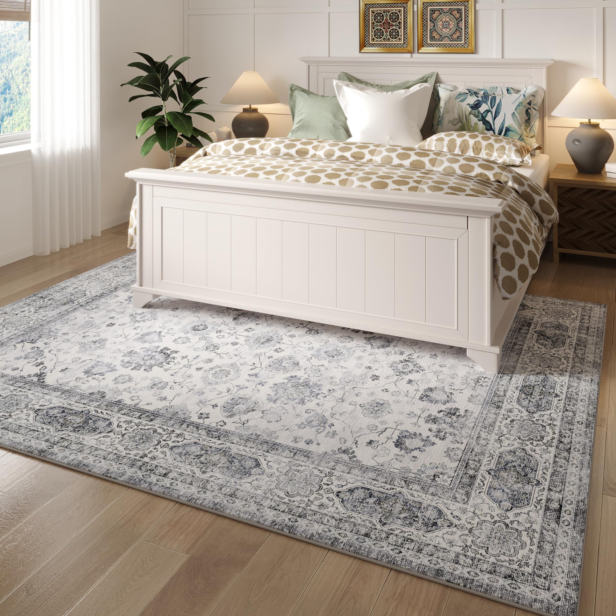 Area Rugs 8x10 Rug for Living Room Washable Boho Area Rug Non Slip Soft