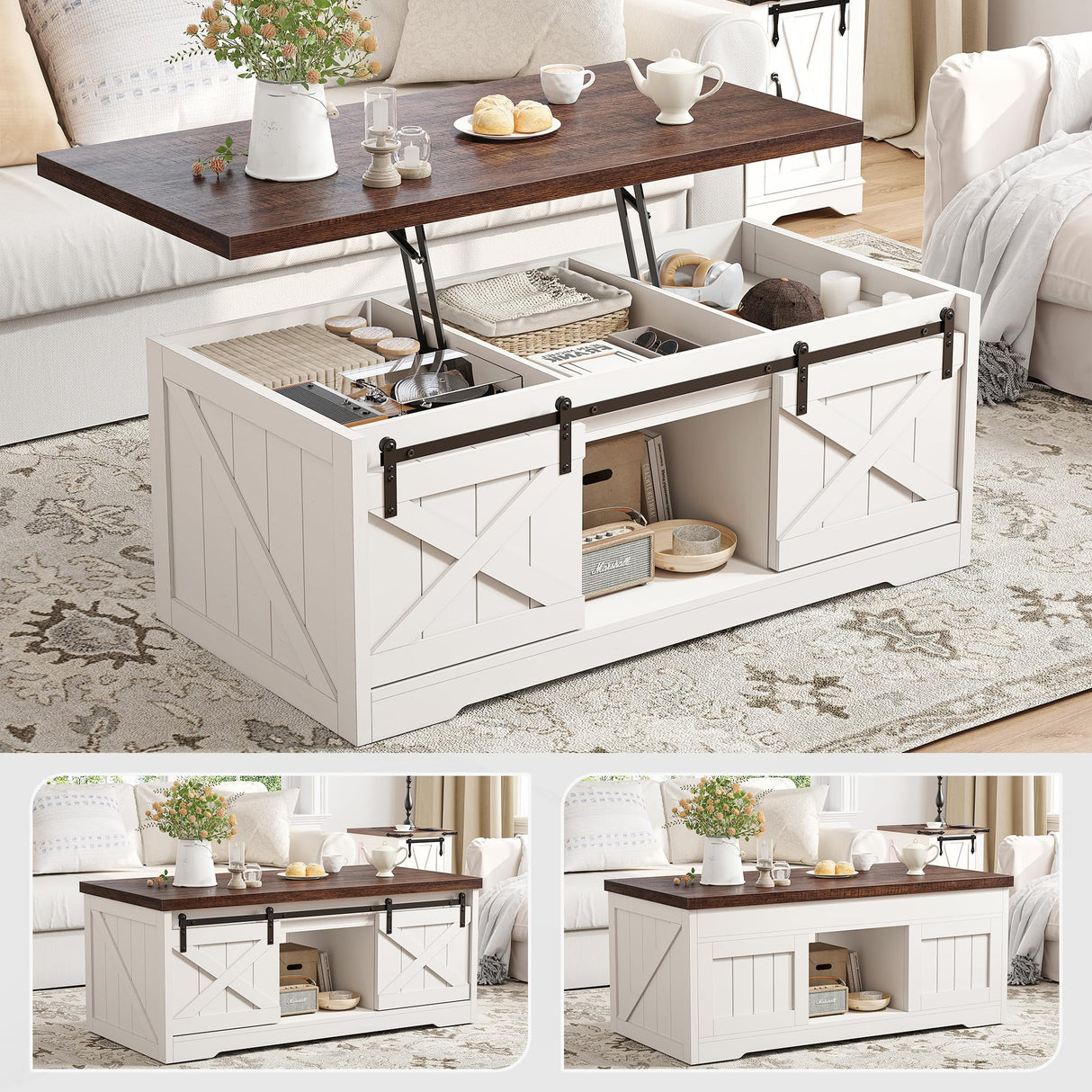 Coffee Table Lift Top Coffee Table with Storage White Coffee Table