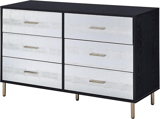 Furniture 6 Drawers Wooden Dresser, White