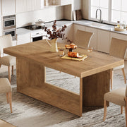 63-Inch Farmhouse Dining Table for 4-6 People