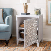 Thea 1 Door Carved Nightstand