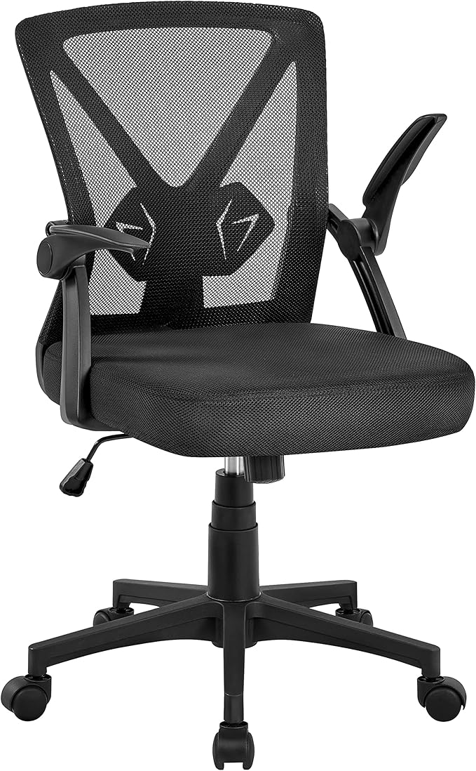 Office Chair Ergonomic Desk Chair Mid-Back Mesh Swivel Computer Chair Lumbar Support