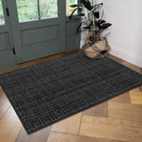 Washable Area Rug 3' x 5', Woven Cotton Non-Shedding Kitchen Rugs