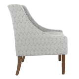 Arm Accent Chair, Gray Leaf