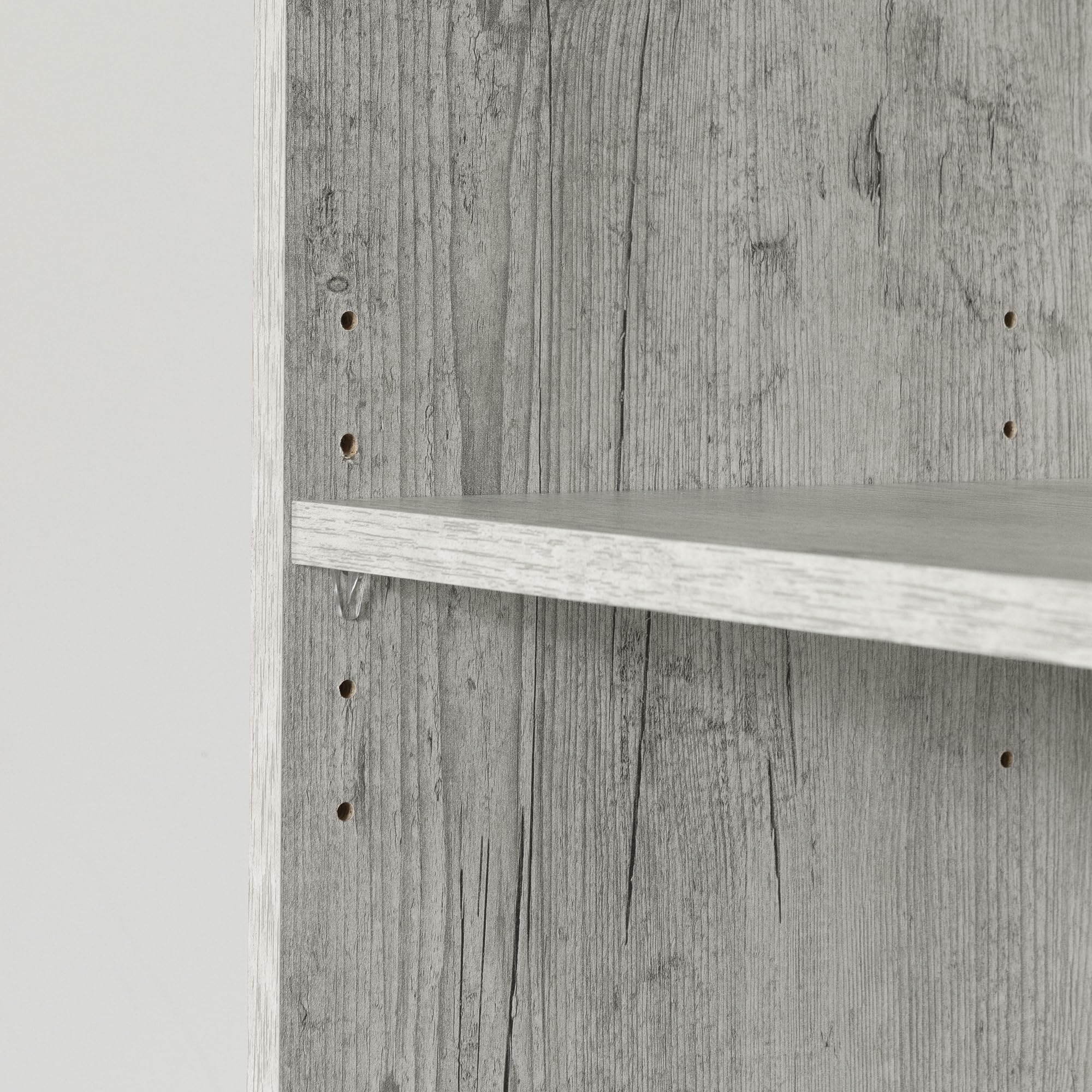 Axess 5-Shelf Narrow Bookcase Seaside Pine, Contemporary