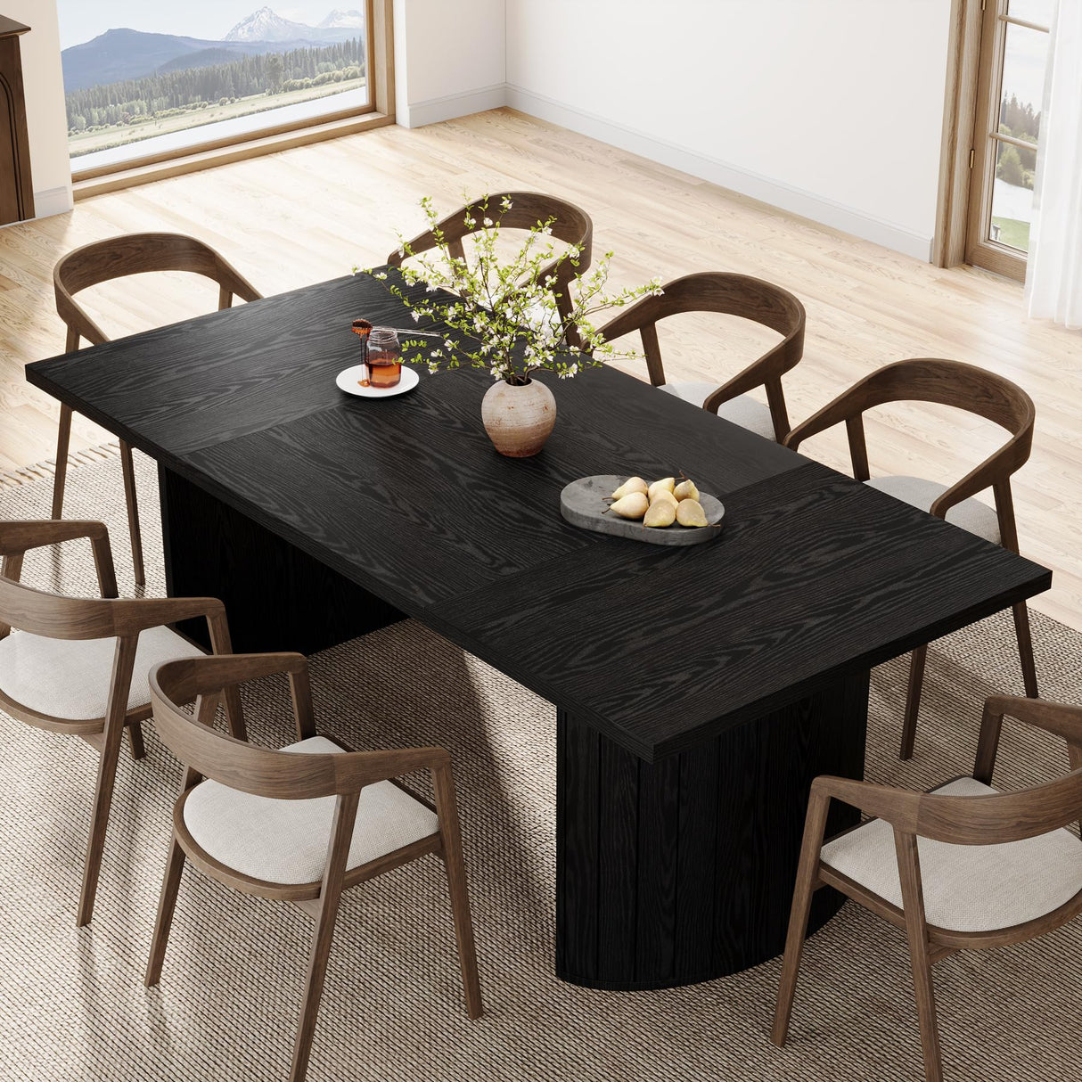 78.7" Extra Long Dining Table for 6-8 People