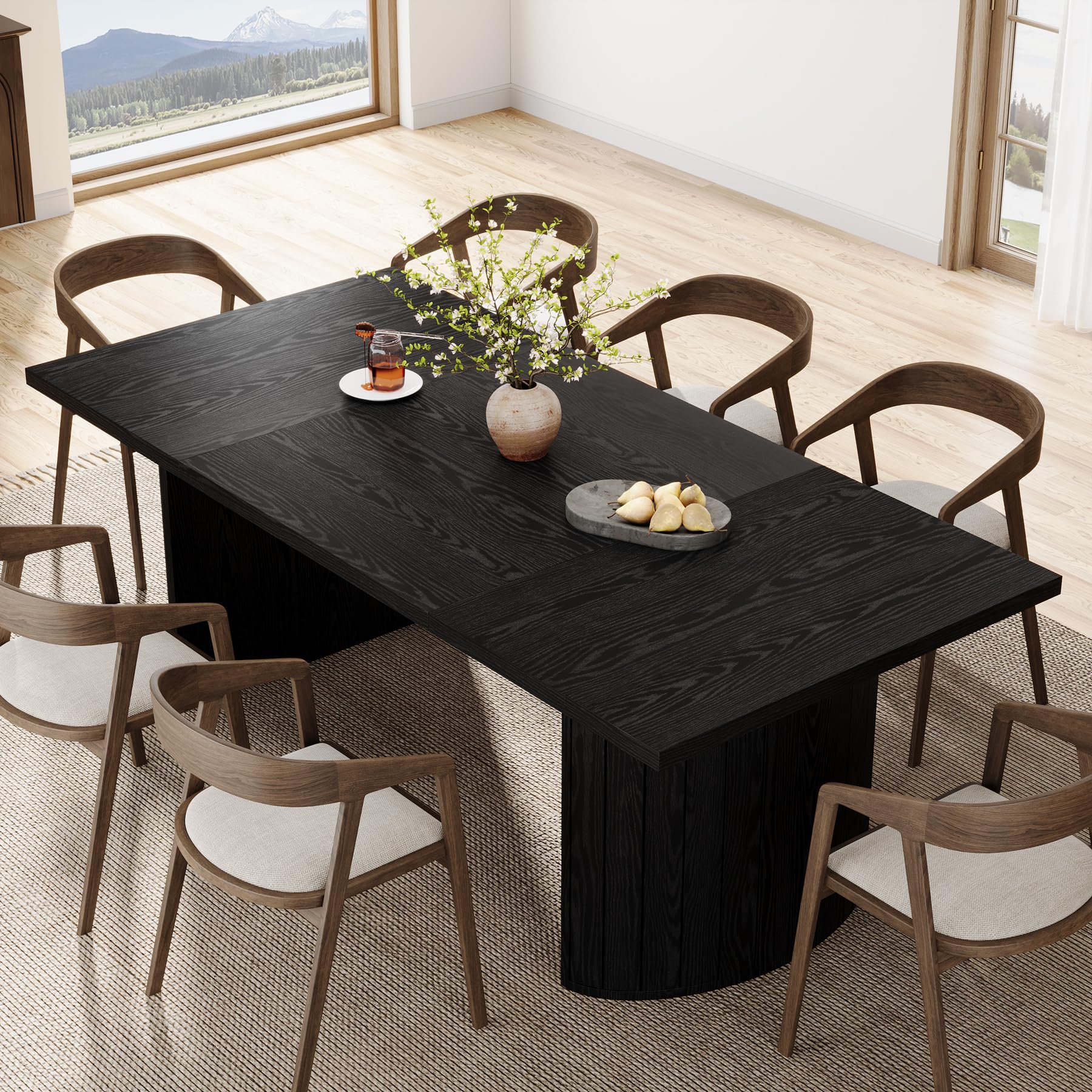 78.7" Extra Long Dining Table for 6-8 People