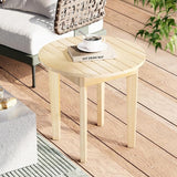 Outdoor Side Table,Small Round Outdoor Side Table, Outside End Table for Patio