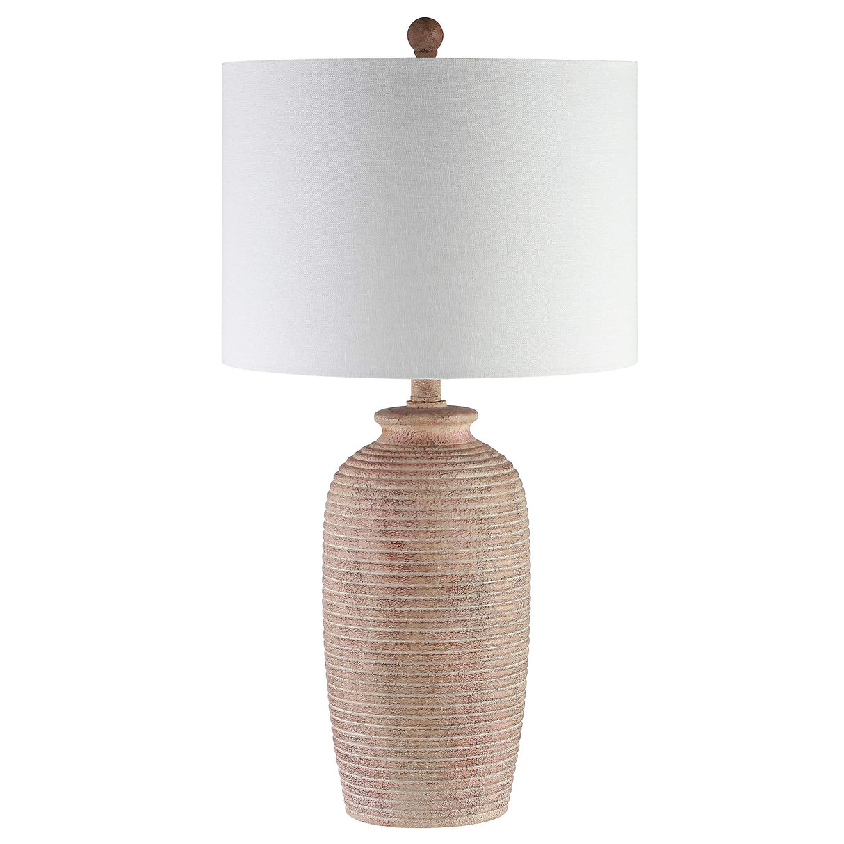 Lighting Collection Kensen Farmhouse Sandy Pearl 27-inch Bedroom Living Room Home