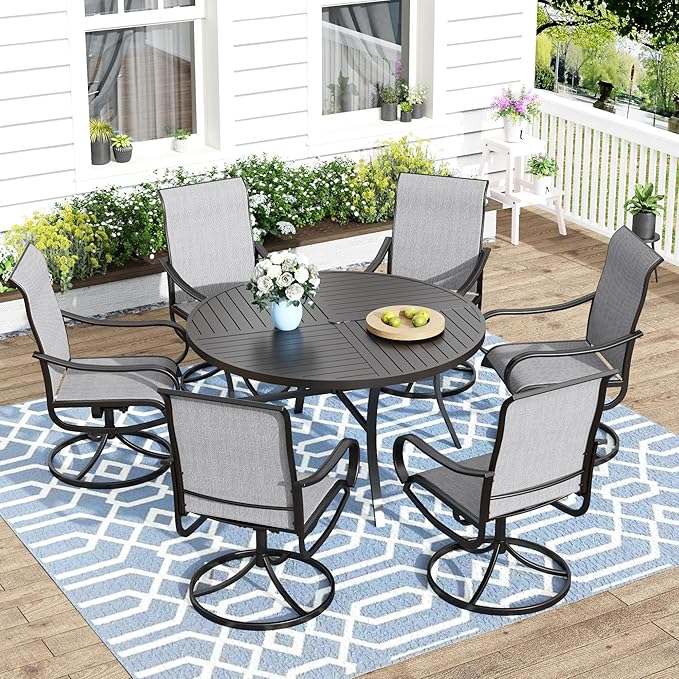 Outdoor Patio Dining Set for 6, Outdoor Furniture Set