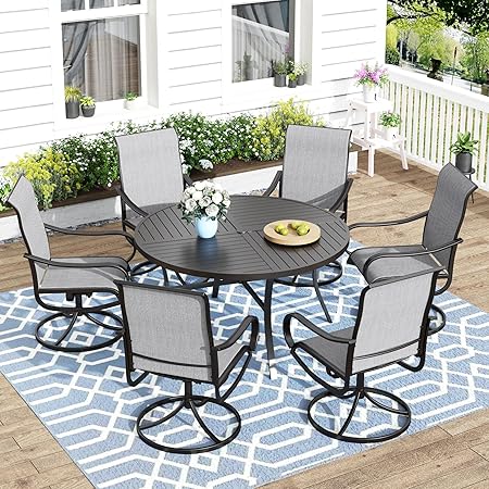 Outdoor Patio Dining Set for 6, Outdoor Furniture Set