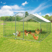 Large Metal Chicken Coop for 20 Chickens Walk in Poultry Cage