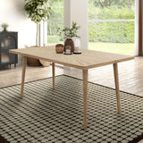 Eamon Modern Farmhouse Solid Wood 68-inch Brown Rectangle Dining Table