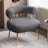 Century Sherpa Boucle Accent Chair, Round Upholstered Barrel Arm Chair