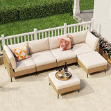 Outdoor Sectional Furniture, 8 Pieces Outdoor Patio Furniture Sets PE Rattan Wicker Sofa