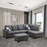 103 in Modern Sectional Sofa Set with Storage Ottoman